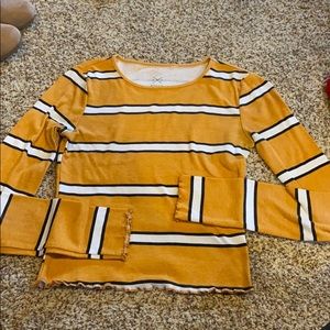 Pacsun striped long sleeve top